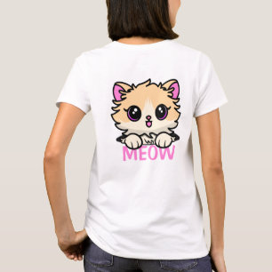 Cute Cat In Pocket T-Shirt