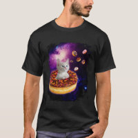 Cute Cat Inside Donut in Space Boys Girl  Kitty in