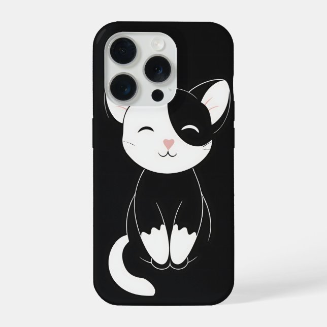 Cute cat iPhone case (Back)