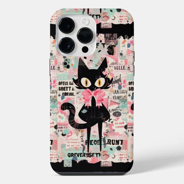 Cute Cat iPhone Case (Back)