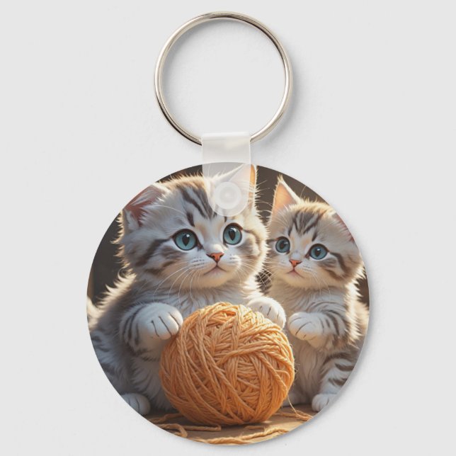 Cute Cat Keychain (Front)