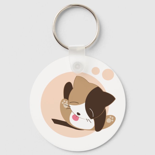 Cute Cat Keychain (Front)