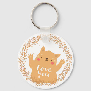 Cute Cat Keychain