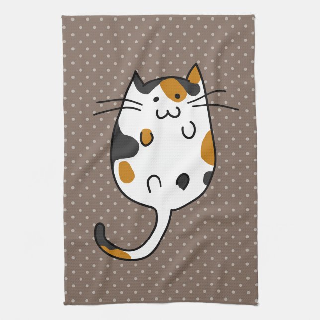 Cute Cat Kitchen Towel (Vertical)