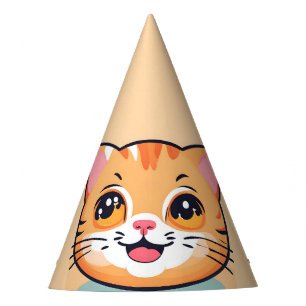 Cute cat kitten pet animals Birthday Party Hat