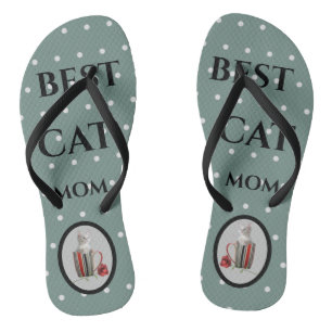 Cute Cat Kitten Pet Lovers Gift Flip Flops