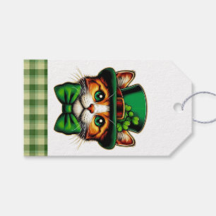Cute cat/kitten Saint Patrick's Day Gift Tags