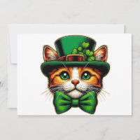 Cute cat/kitten Saint Patrick's Day 