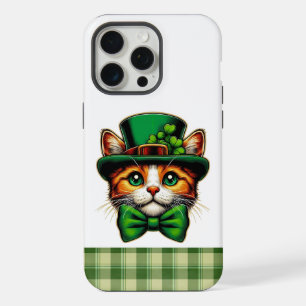 Cute cat/kitten Saint Patrick's Day  iPhone 15 Pro Max Case
