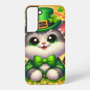 Cute cat/kitten Saint Patrick's Day Samsung Galaxy Case