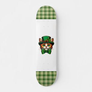 Cute cat/kitten Saint Patrick's Day Skateboard