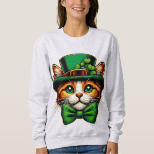 Cute cat/kitten Saint Patrick's Day Sweatshirt