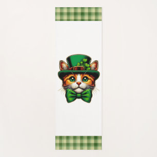 Cute cat/kitten Saint Patrick's Day  Yoga Mat