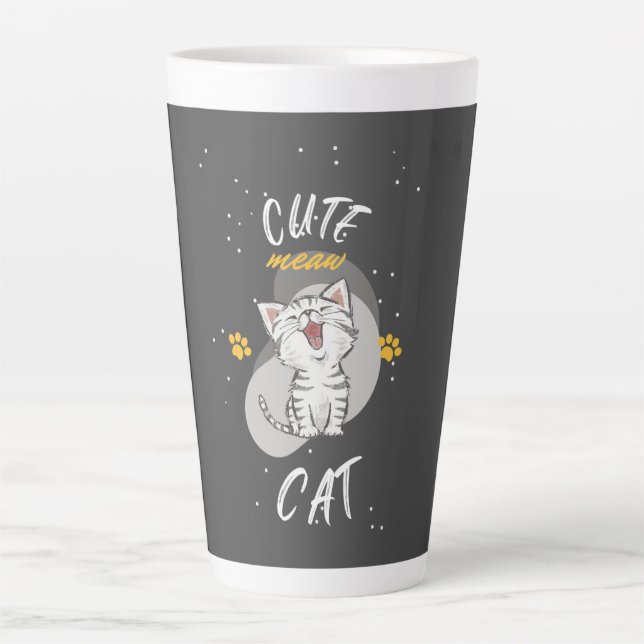 CUTE CAT LATTE MUG (Front)