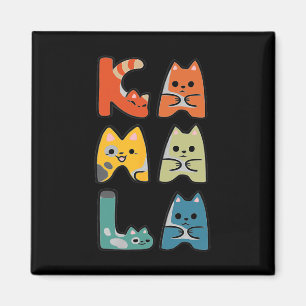 Cute Cat Lettering Positive Magnet