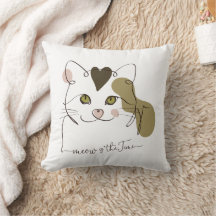 Cute Cat Line Art - Meow is the Time