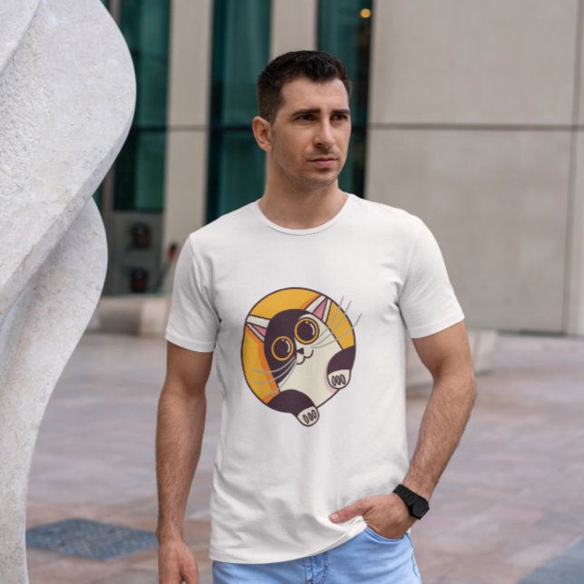 Cute Cat Looking Out   T-Shirt (Creator Uploaded)