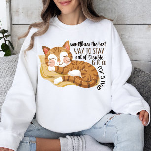 Cute Cat Lover Animal Themed Cozy Sweatshirt