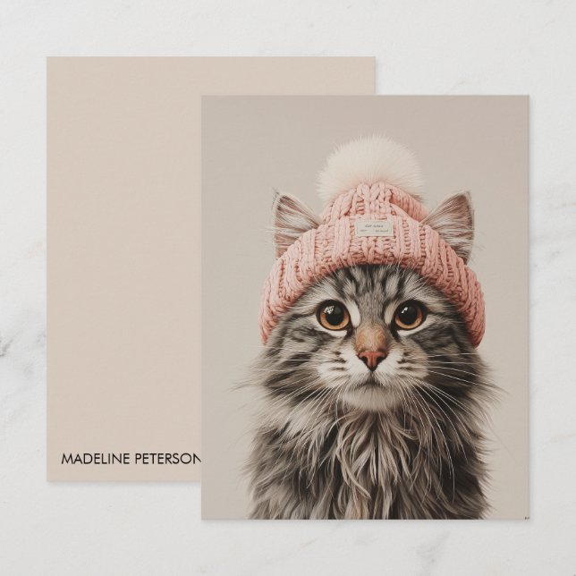 Cute Cat Lover Card (Front/Back)