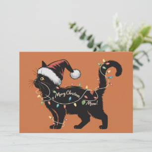 Cute Cat Lover Christmas Cat Mom Xmas Gift Holiday Card
