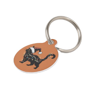 Cute Cat Lover Christmas Cat Mom Xmas Gift Pet Tag
