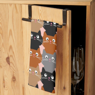 Cute Cat Lover Feline Kittens Kitchen Towel