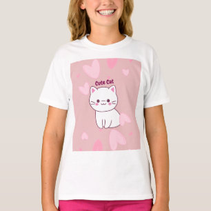 Cute cat lovers design t-shirt