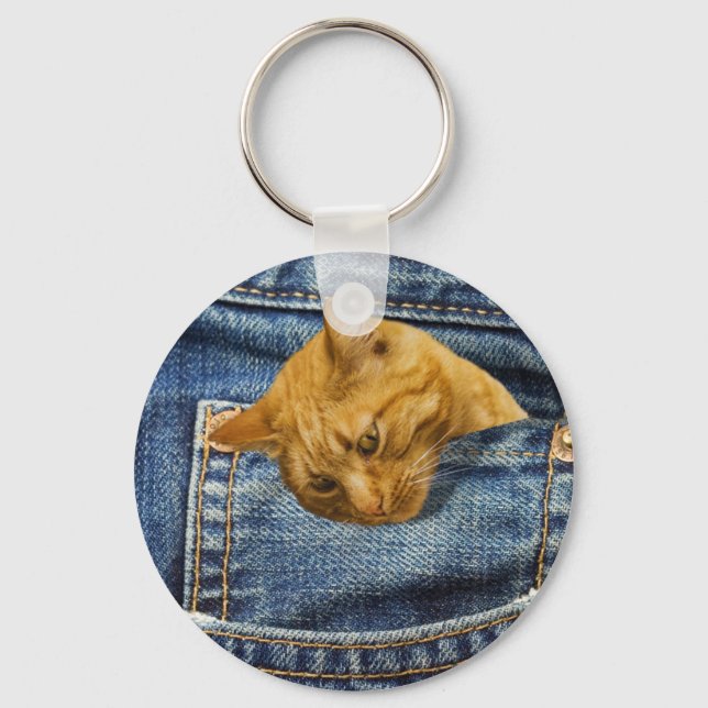 Cute Cat Lovers Keepsake gift Keychain (Front)