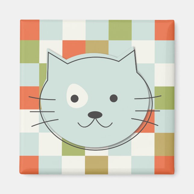 Cute Cat Magnet (Front)