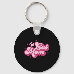 Cute Cat Mam Cat Mama Kitty Kitten Cat Mom Keychain