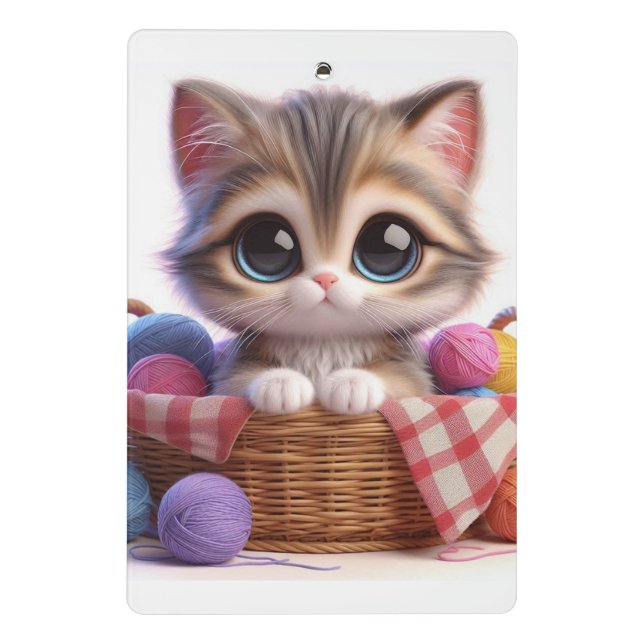 Cute Cat Mini-Clipboard Mini Clipboard (Back)