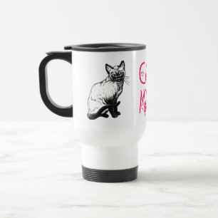 Cute Cat Mom Kitten Kitty Lover Feline Gift Travel Mug