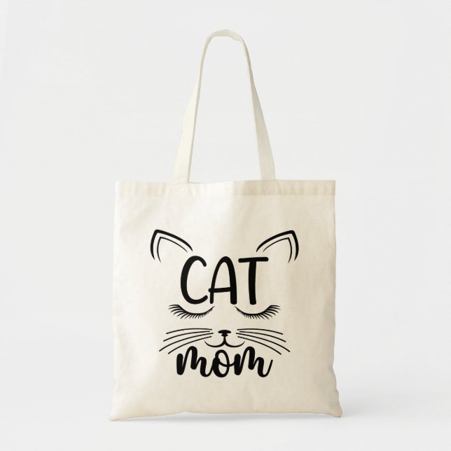 Cute Cat Mom Kitten  Tote Bag (Front)