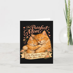 Cute Cat Mom Mothers Day Design Cat Lover Mom Cute Card