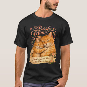Cute Cat Mom Mothers Day Design Cat Lover Mom Cute T-Shirt