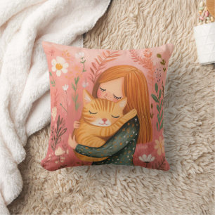 Cute Cat Mom Pillow – Cozy Cat Lover Gift