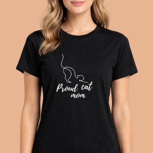 Cute Cat Mom T-Shirt – Funny Black Cat Lover Gift 