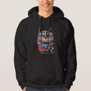Cute Cat Motif Cat Hoodie