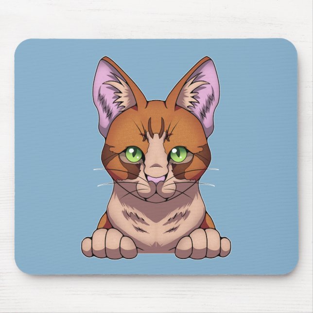 Cute Cat Mouse Pad (Front)