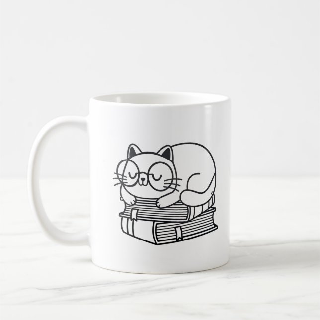 Cute Cat Mug – Perfect for Cat Lovers! (Left)