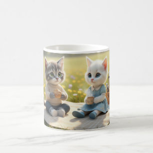 Cute Cat Mug   Tom & Luna Spring Picnic 