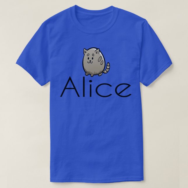 Cute Cat Name T-Shirt (Design Front)