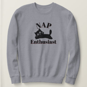 Cute Cat Nap Enthusiast Sweatshirt