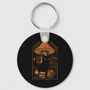 Cute Cat Nge Cottagecore Therian Clothing Book Lov Keychain