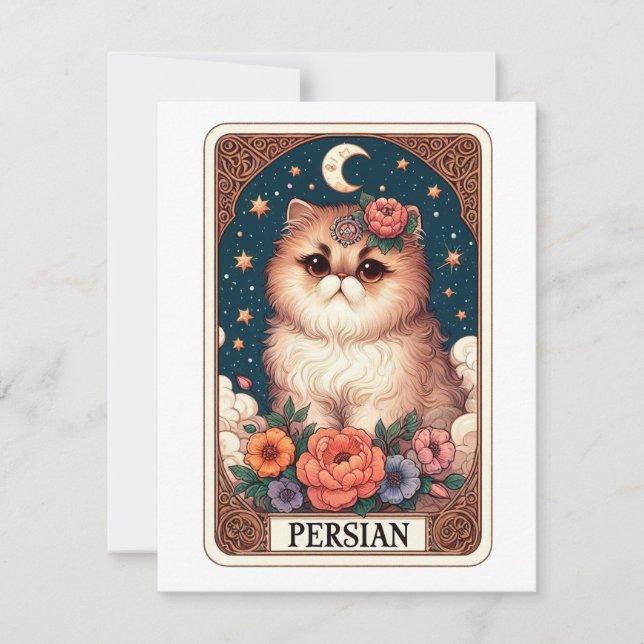 Cute Cat Note Card (Front)