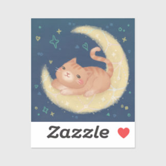 Cute Cat on the Moon