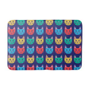 Cute Cat Pattern Bath Mat