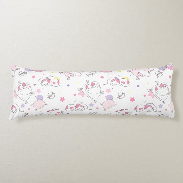 Cute Cat pattern Body Pillow (Front)