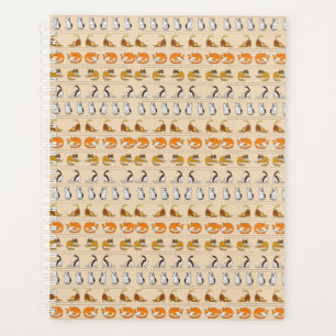cute cat pattern design for cat lovers- Beige Planner
