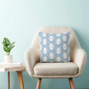 Cute cat pattern design throw pillow